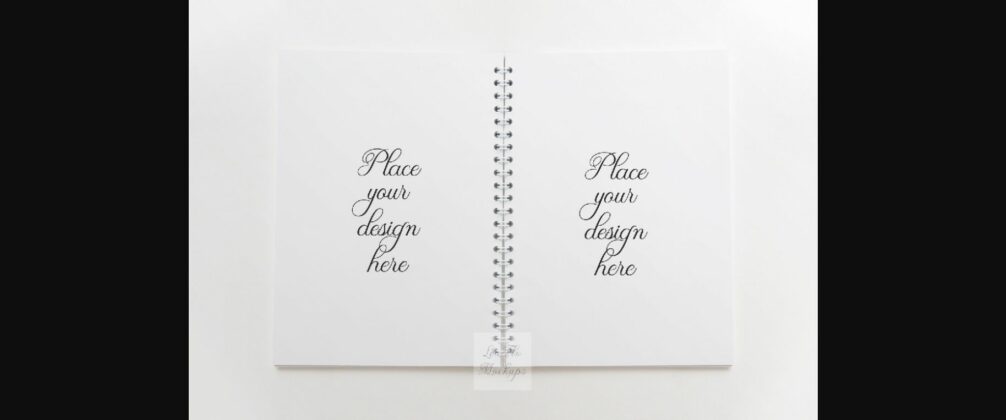 Notebook Spiral Note Pad Mockup Poster 3