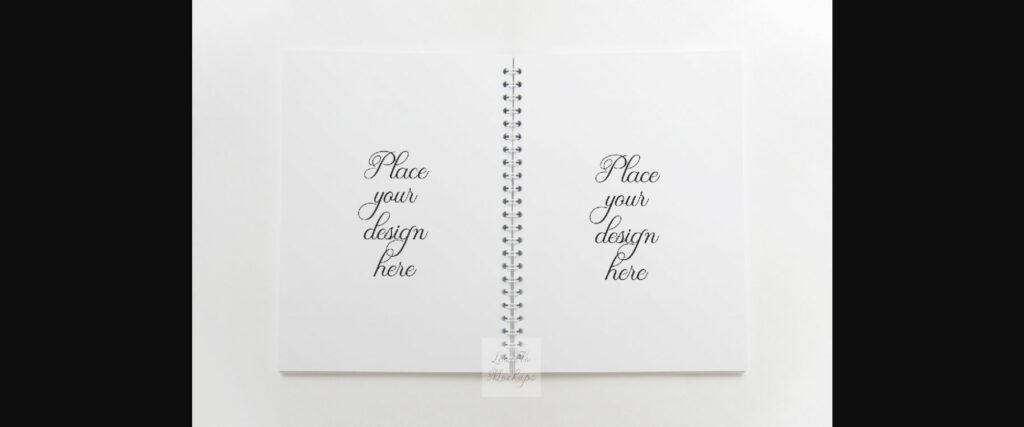 Notebook Spiral Note Pad Mockup Poster 3