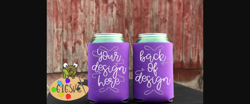 Orchid Can Cooler Mockup Poster 4