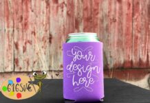 Orchid Can Cooler Mockup Poster 1