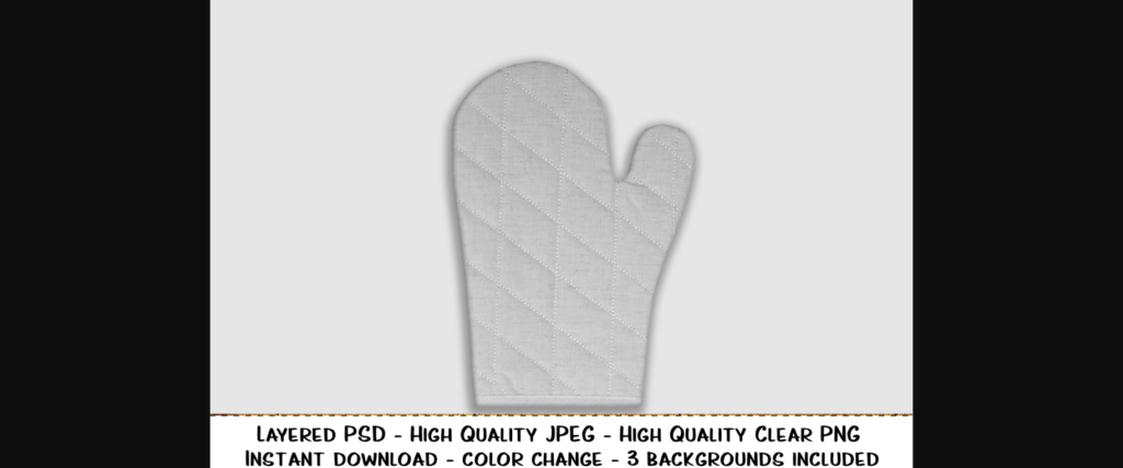 Oven Mitt Editable Photorealistic Product Mockup Layered Poster 6