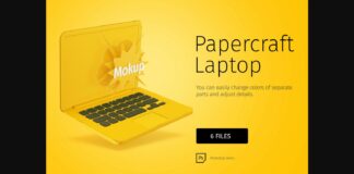 Paper Model Macbook Poster 1