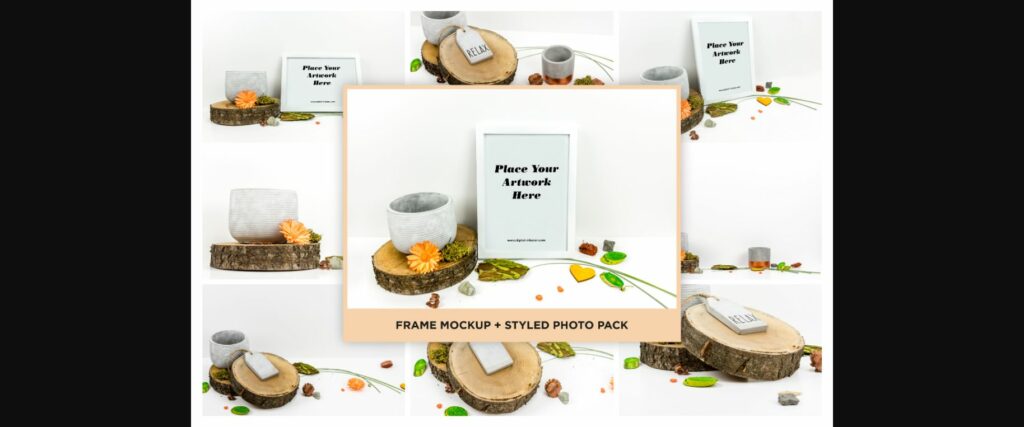 Picture Frame Mockup + Styled Photo Pack Poster 1