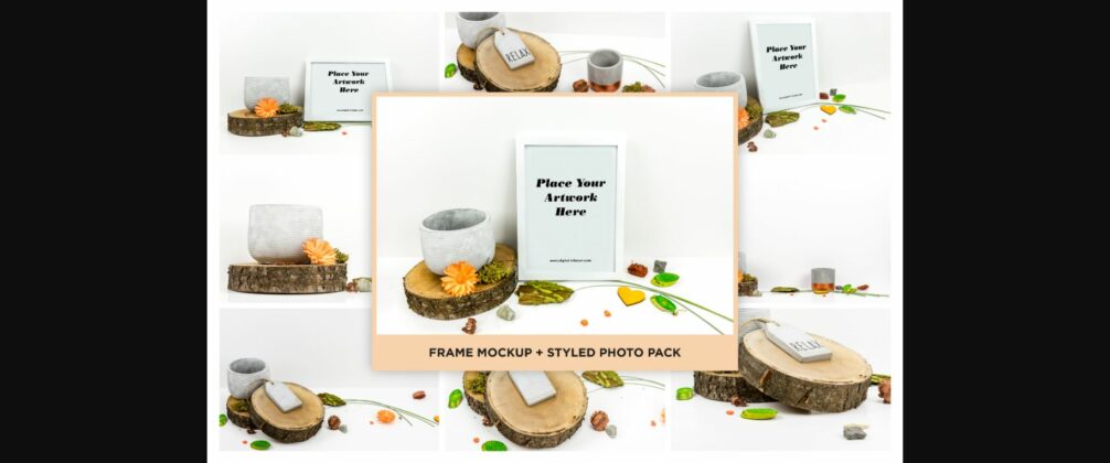 Picture Frame Mockup + Styled Photo Pack Poster 3