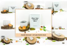 Picture Frame Mockup + Styled Photo Pack Poster 1