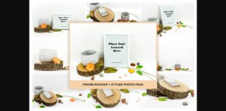 Picture Frame Mockup + Styled Photo Pack Poster 1