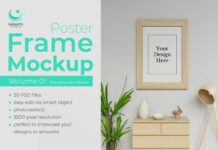 Poster Frame Mockup Vol. 1 Scandinavia Poster 1