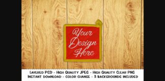 Pot Holder Editable Photo Realistic Product Mockup Poster 1