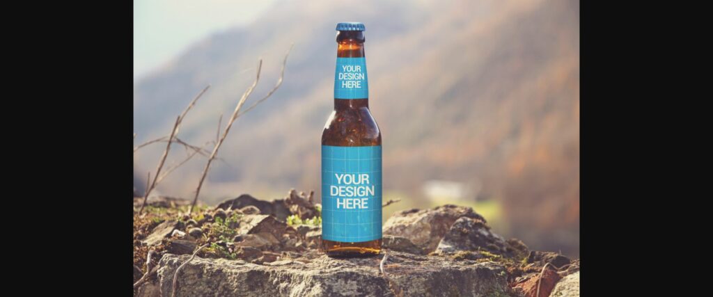 Pyrennes View | Beer Mockup Poster 1