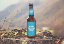 Pyrennes View | Beer Mockup Poster 1