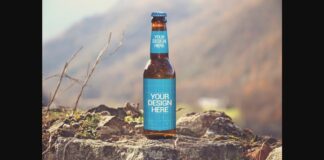 Pyrennes View | Beer Mockup Poster 1