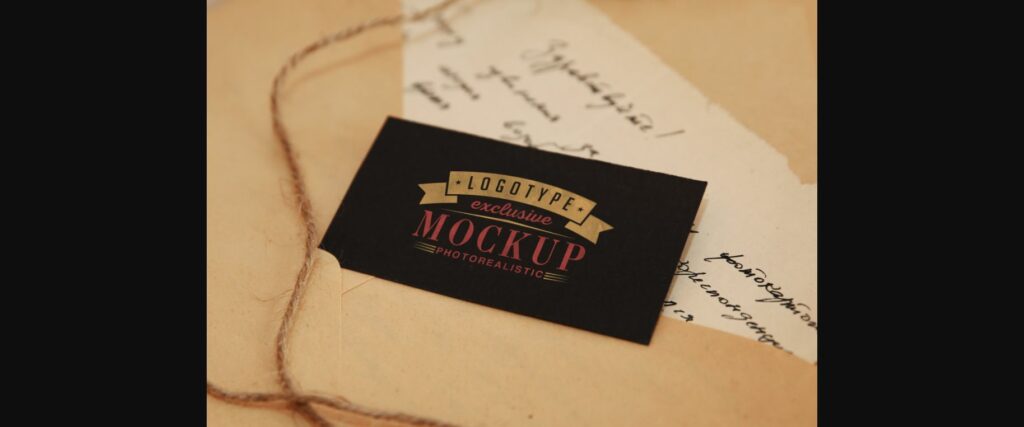 Realistic Mock-ups on Vintage Background Poster 1