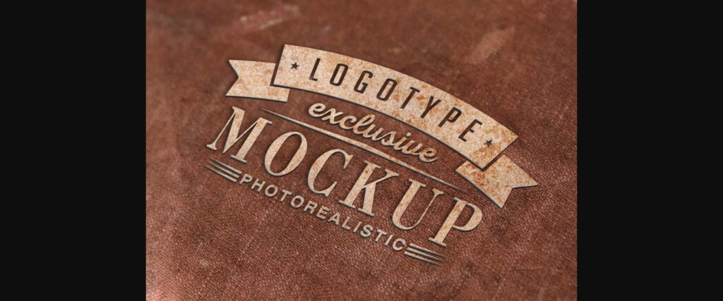 Realistic Mock-ups on Vintage Background Poster 1