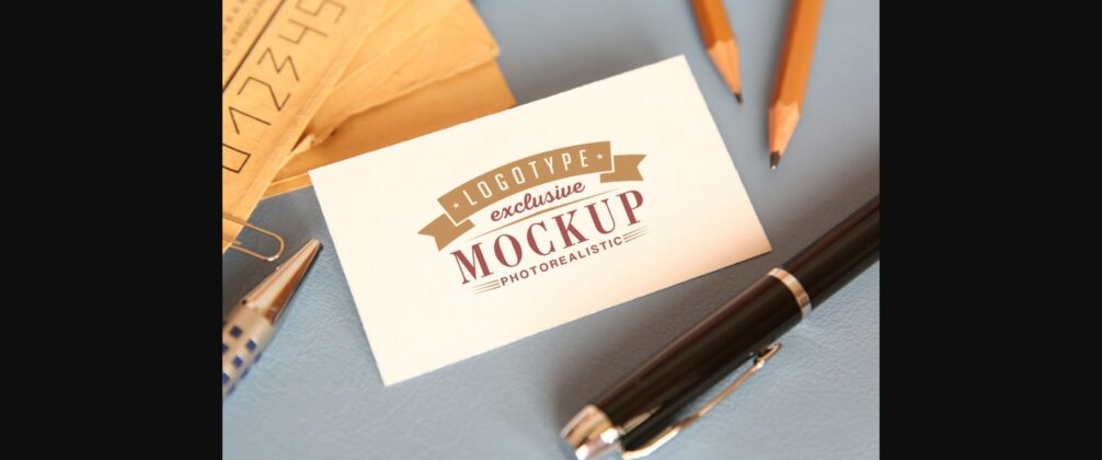 Realistic Mock-ups on Vintage Background Poster 1