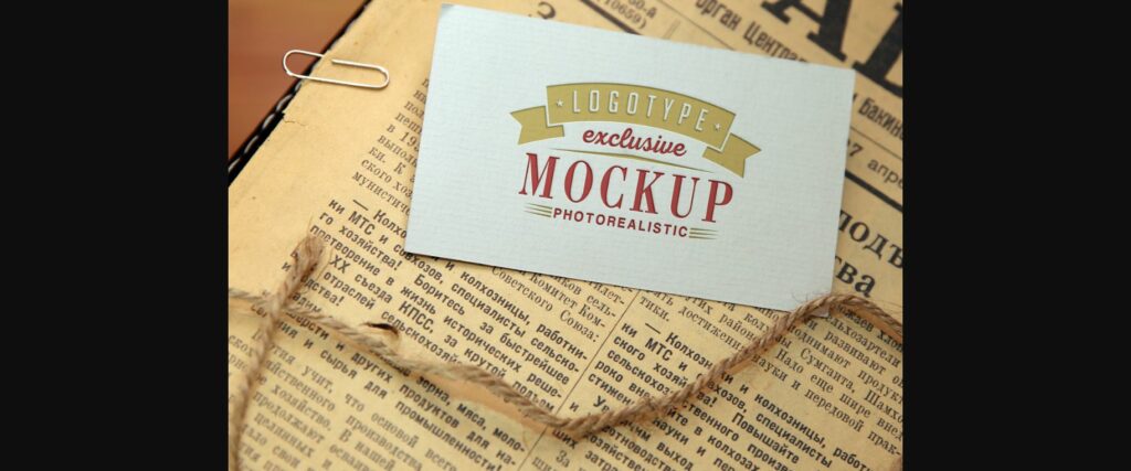 Realistic Mock-ups on Vintage Background Poster 1