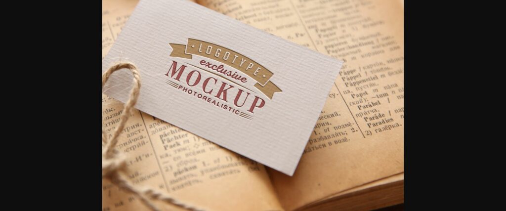 Realistic Mock-ups on Vintage Background Poster 1