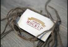 Realistic Mock-ups on Vintage Background Poster 1