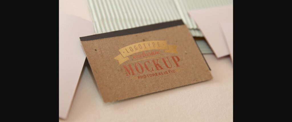 Realistic Mock-ups on Vintage Background Poster 1