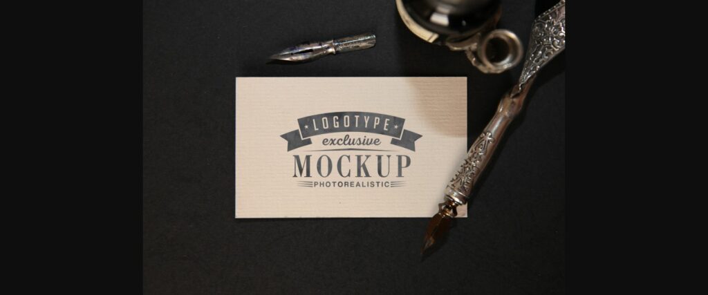 Realistic Mock-ups on Vintage Background Poster 1