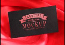 Realistic Mock-ups on Vintage Background Poster 1