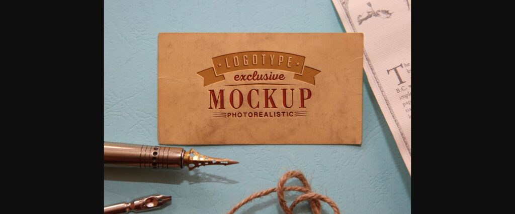 Realistic Mock-ups on Vintage Background Poster 1