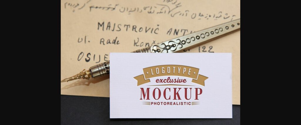 Realistic Mock-ups on Vintage Background Poster 1