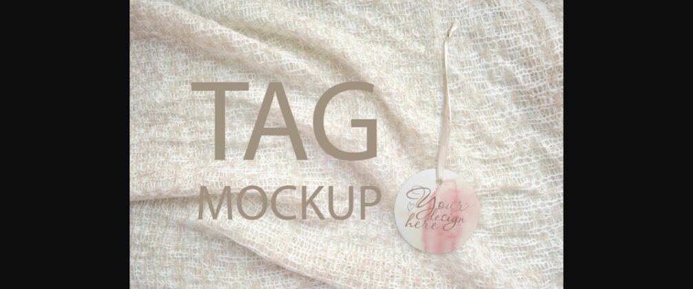 Round Tag Mockup, Styled Stock Photograp Poster 1