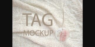 Round Tag Mockup, Styled Stock Photograp Poster 1