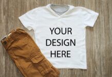 Shirt Mockup Styled Stock Photography Stock Photo Poster 1