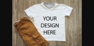 Shirt Mockup Styled Stock Photography Stock Photo Poster 1