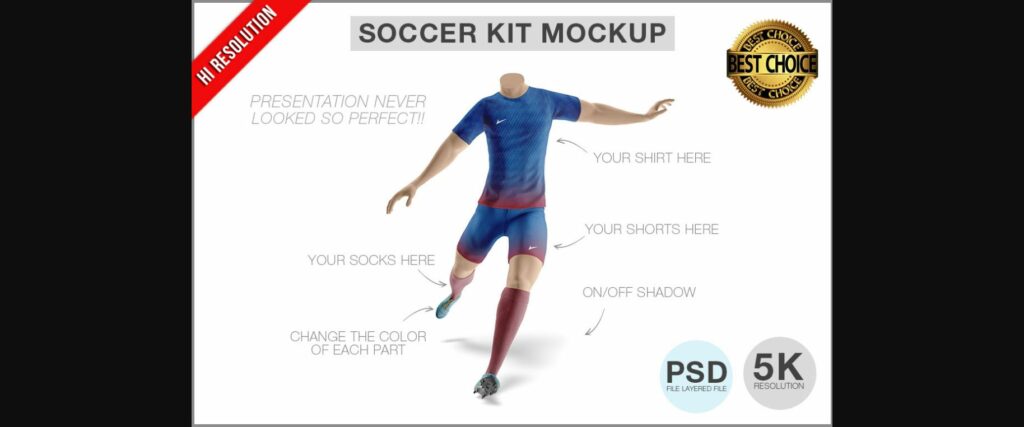 Soccer Uniform Mockup Poster 1