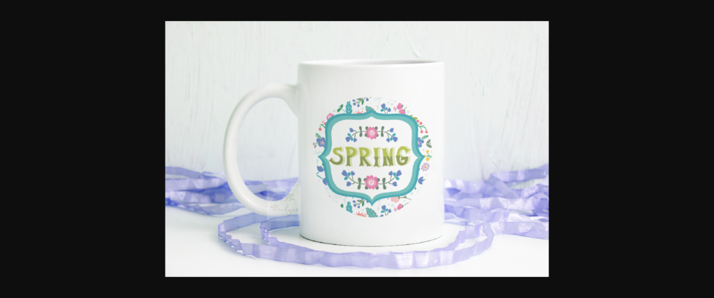 Spring Easter Coffee Mug Mockup Poster 2