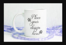 Spring Easter Coffee Mug Mockup Poster 1