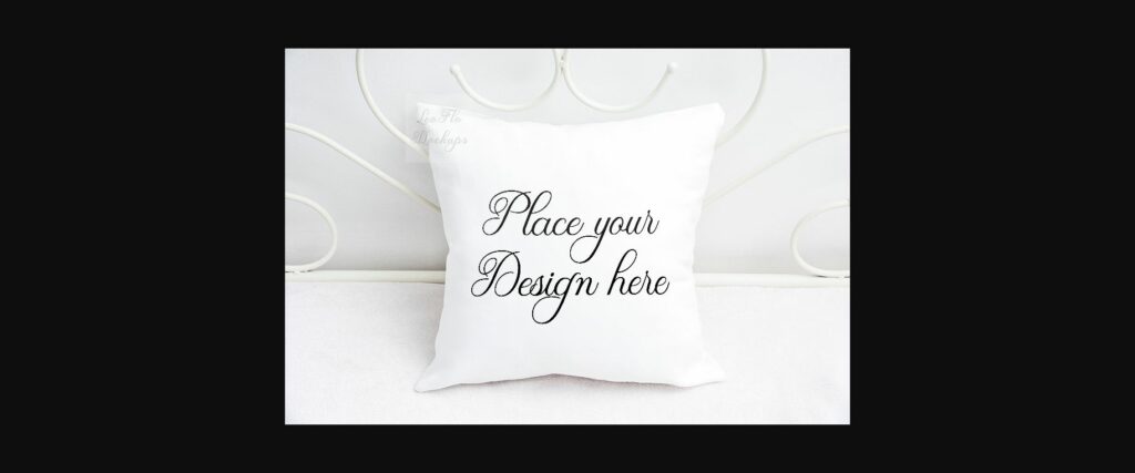 Square Pillow Cushion Mock Up Poster 1