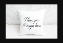 Square Pillow Cushion Mock Up Poster 1