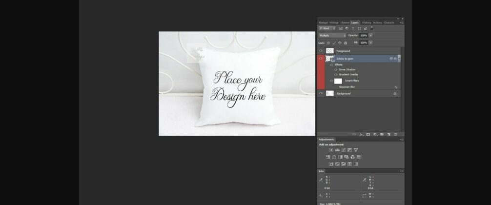 Square Pillow Cushion Mock Up Poster 7