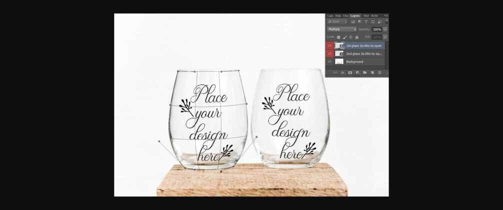 2 Wine Glass Mockup Poster 4