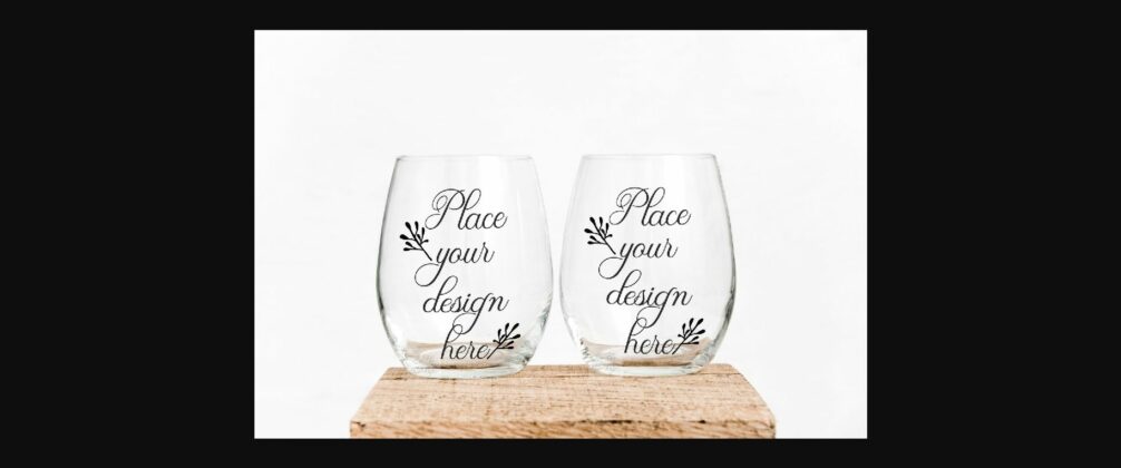 2 Wine Glass Mockup Poster 1