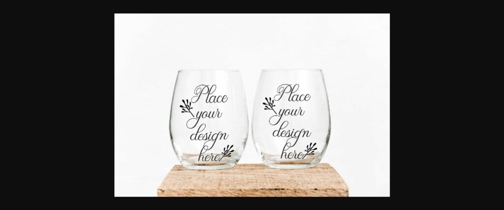 2 Wine Glass Mockup Poster 1