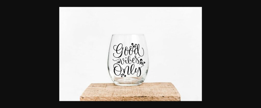 Stemless Wine Clear Glass Mockup Poster 4