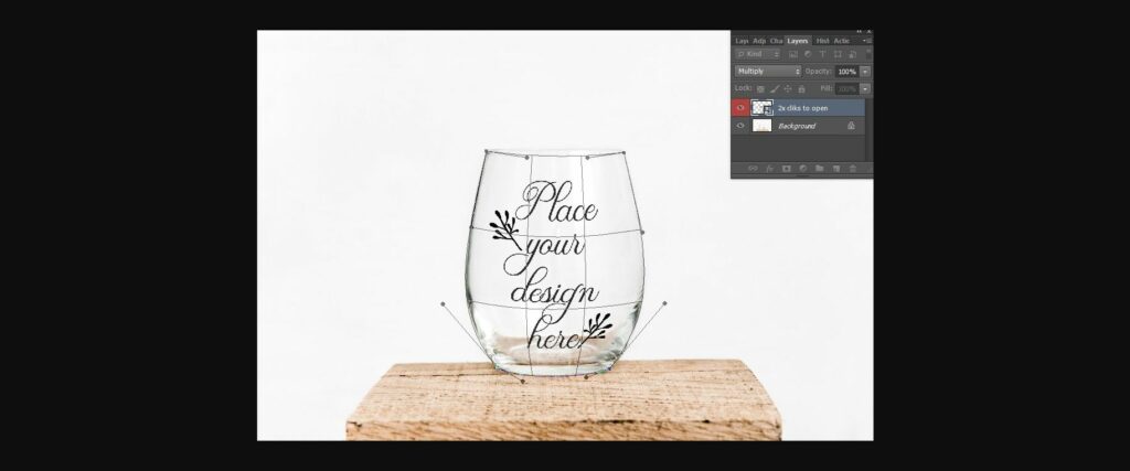 Stemless Wine Clear Glass Mockup Poster 5