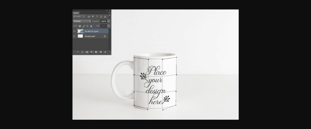 Sublimation White Coffee Mug Mock Up Poster 4