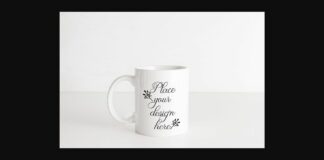 Sublimation White Coffee Mug Mock Up Poster 1