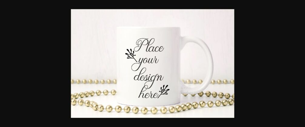 Sublimation Coffee Mug Gold Mockup Poster 1