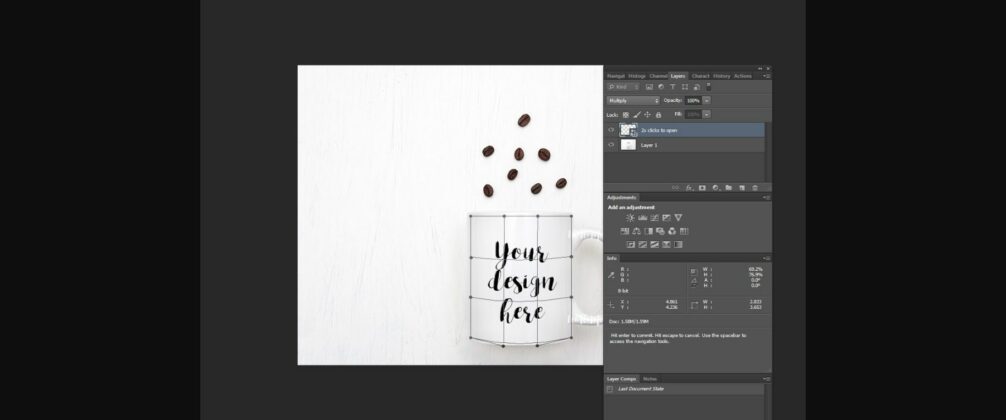 Sublimation Coffee Mug Mockup Flatlay Poster 5