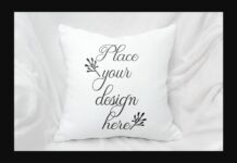 Sublimation Pillow Cushion Mockup Poster 1