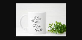 Sublimation White Coffee Mug Mockup Poster 1