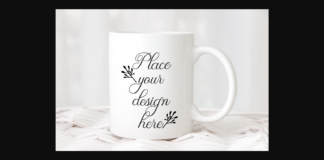 Sublimation White Coffee Mug Mockup Poster 1