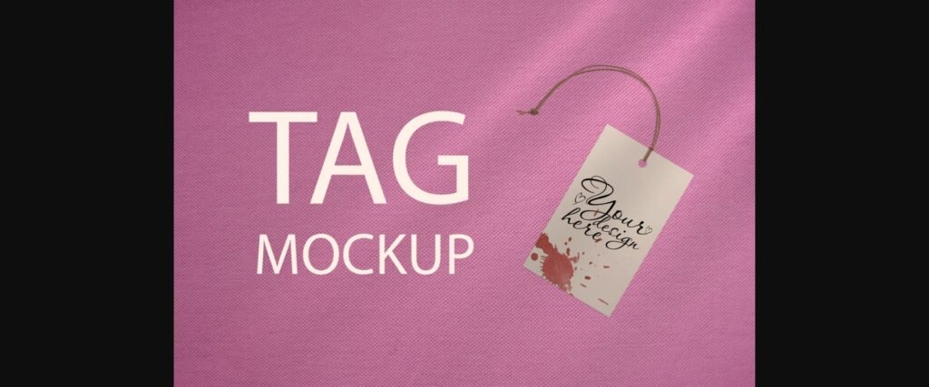 Tag Mockup, Thank You Tag, PSD Template Poster 1