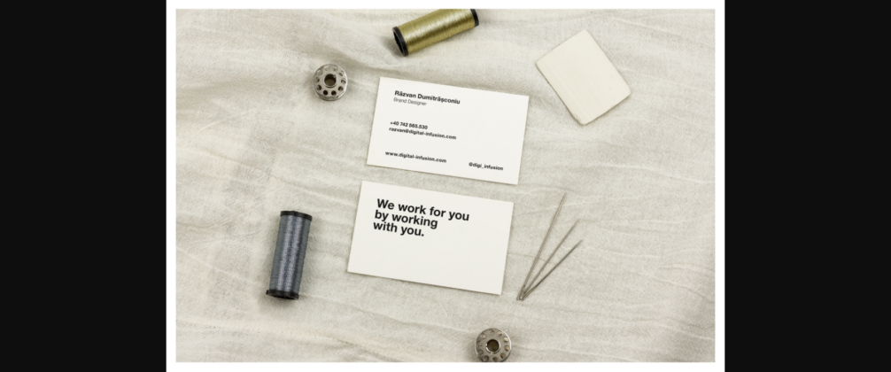 Tailor/Fashion Business Card Mockup Poster 1